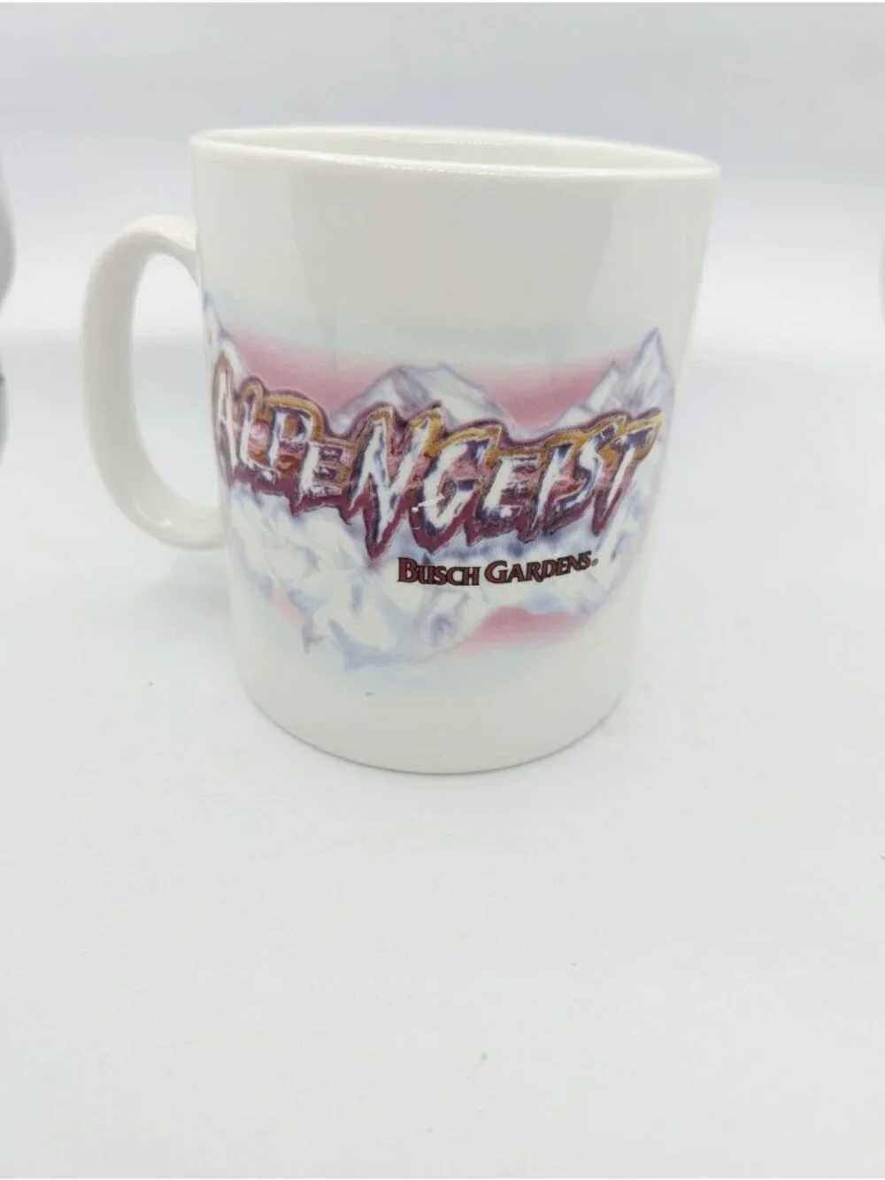 Mug Busch Gardens Williamsburg Alpengeist Roller Coaster Abominable Snow monster